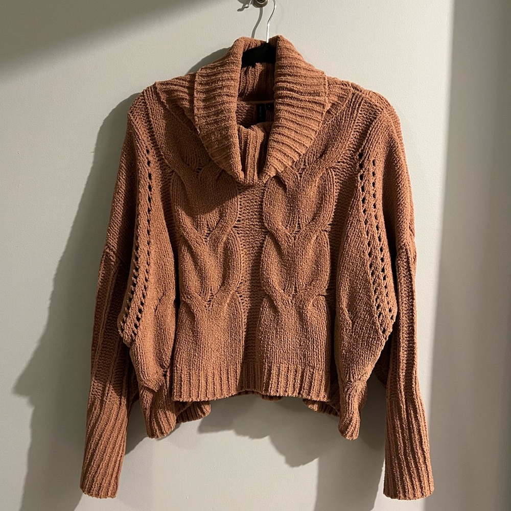 cowl neck sweater